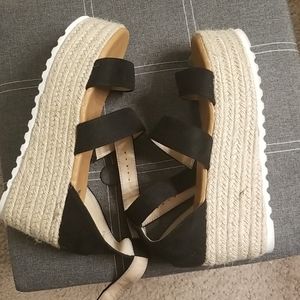Platform espadrille sandals